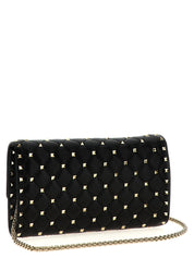 Valentino Garavani Black Lamb Leather Shoulder Bag