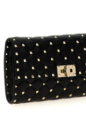Valentino Garavani Black Lamb Leather Shoulder Bag