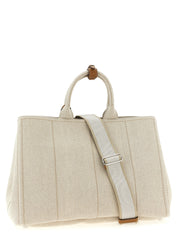 Prada Beige Cotton Tote Bag