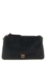 PINKO Black Calfskin Crossbody Bags