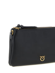 PINKO Black Calfskin Crossbody Bags