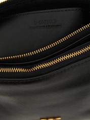 PINKO Black Calfskin Crossbody Bags