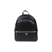 Guess Black Polyurethane Backpacks