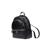 Guess Black Polyurethane Backpacks