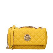 Versace Yellow Leather Shoulder Bag