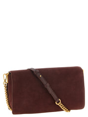 PINKO Bordeaux Calfskin Shoulder Bag