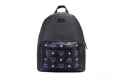 MCM Green Purple Mixed Leather Backpack