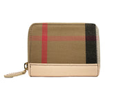 Burberry Canvas and Leather Coin Wallet