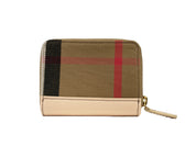 Burberry Canvas and Leather Coin Wallet