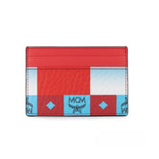 MCM Red Multi Leather Card Cases