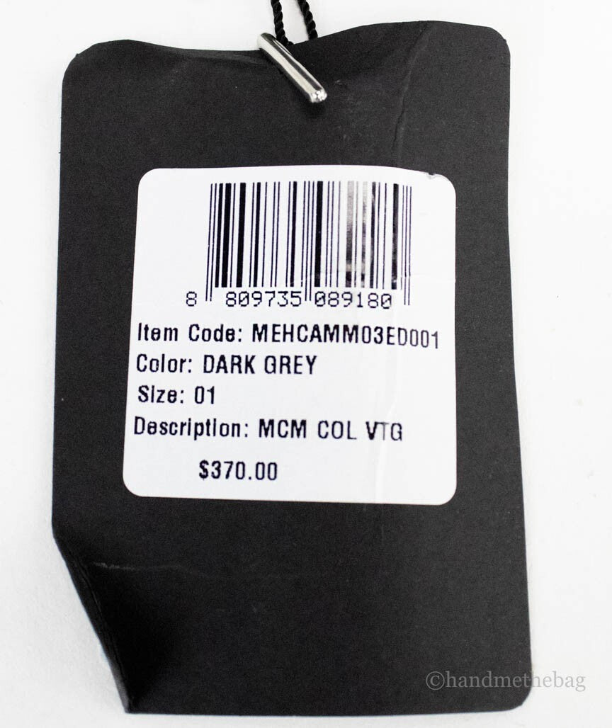 MCM Dark Grey Recycled Polyamide Cotton Blend Bucket Hats