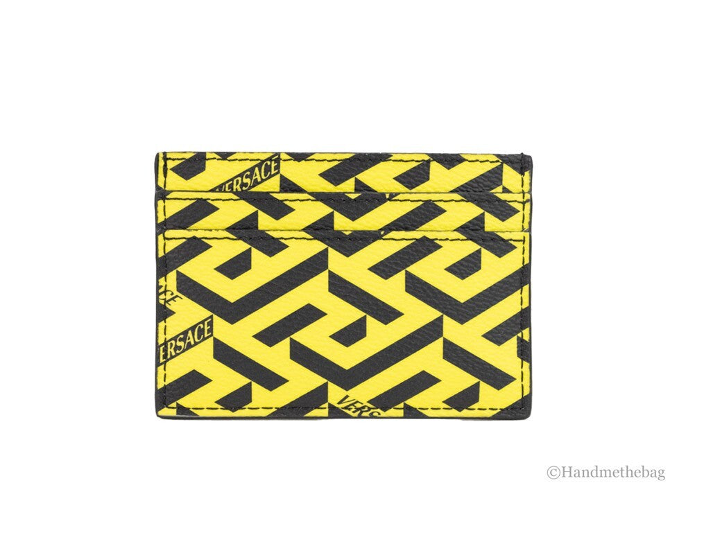 Versace Multicolor Coated Canvas Card Cases