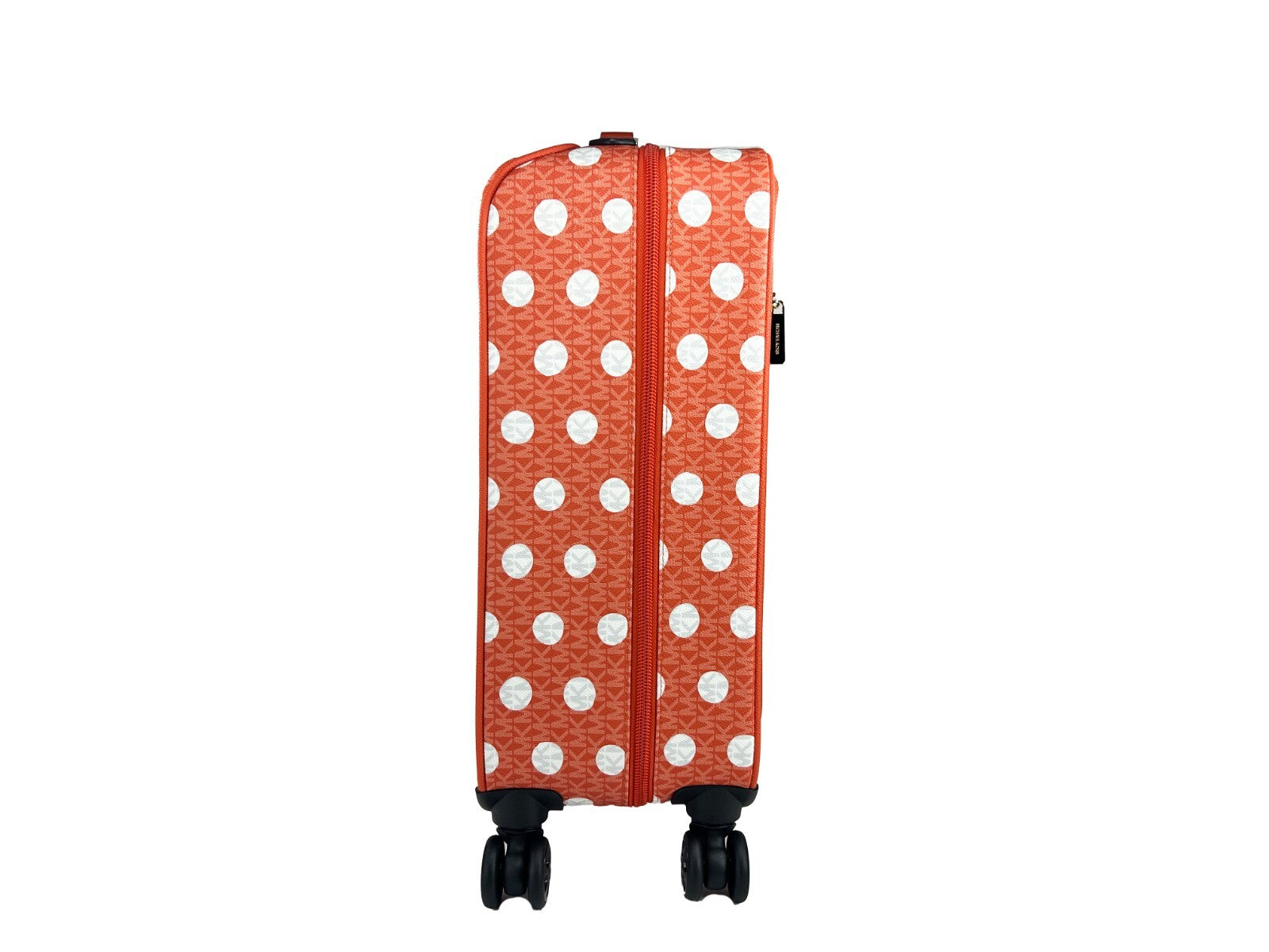 Michael Kors Red Clay PVC Rolling Suitcase