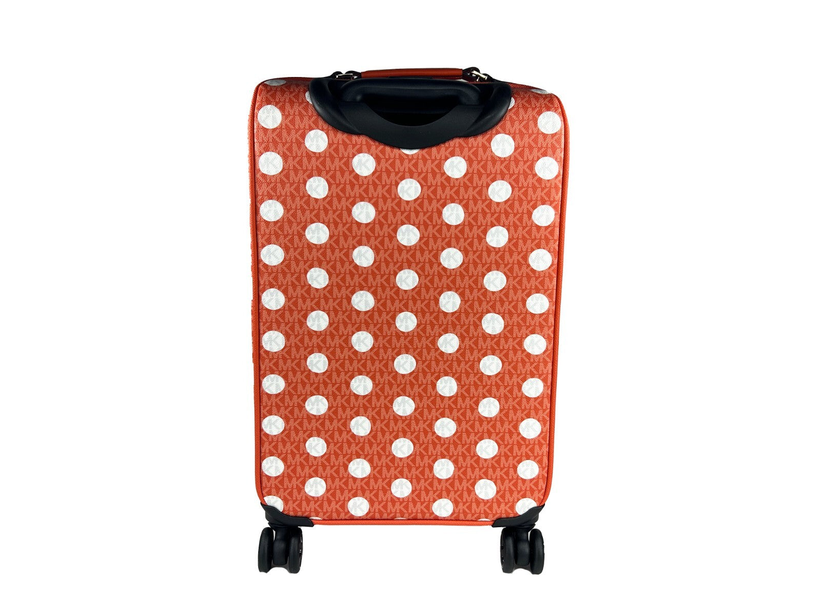 Michael Kors Red Clay PVC Rolling Suitcase