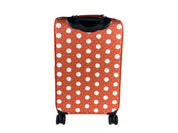 Michael Kors Red Clay PVC Rolling Suitcase