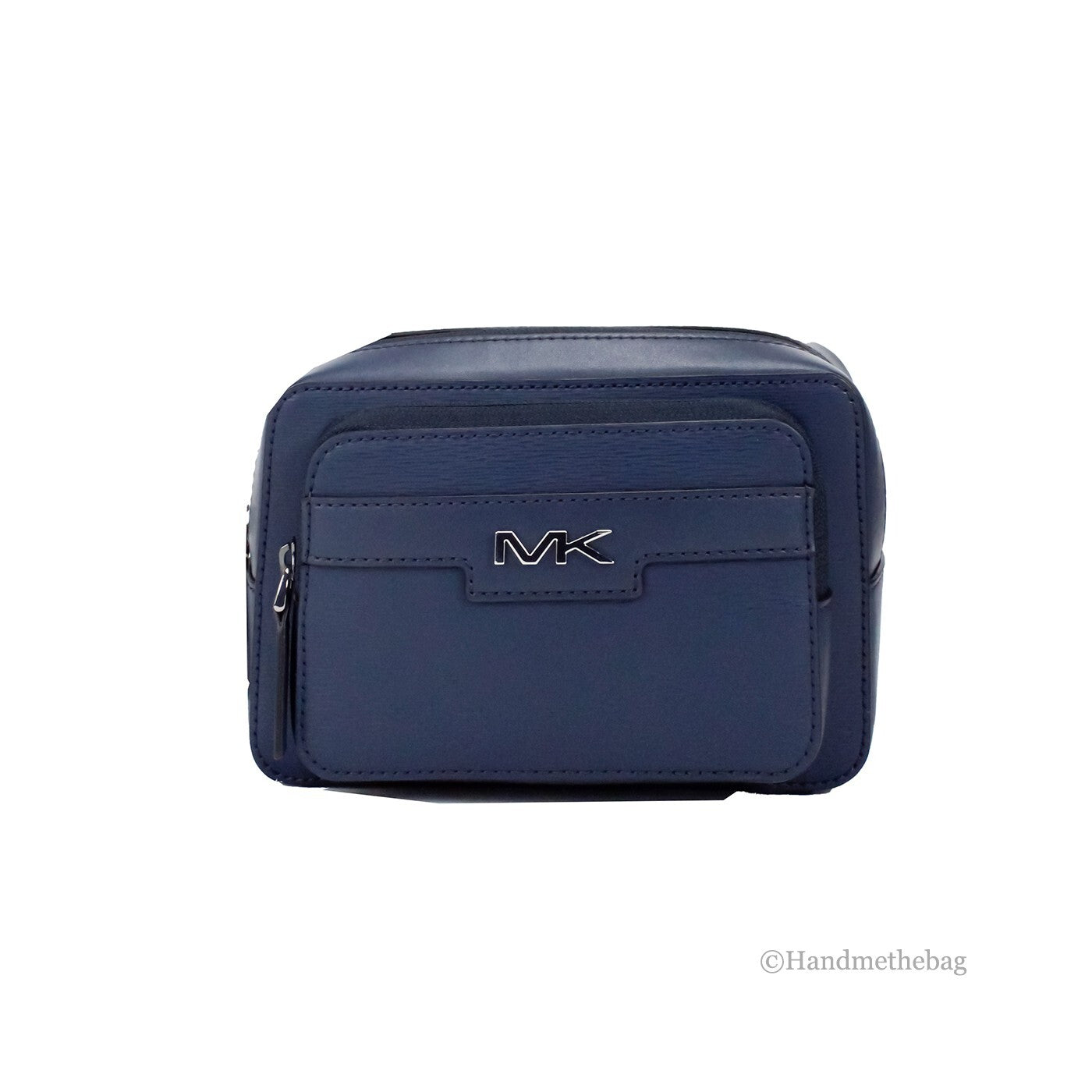 Michael Kors Navy Blue Smooth Leather Belt Bag