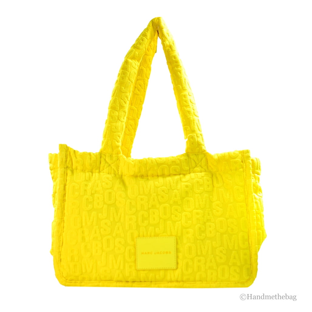 Marc Jacobs Golden Kiwi Yellow Polyester Tote Bag