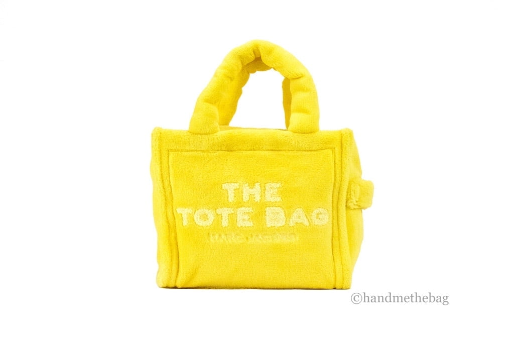 Marc Jacobs Yellow Terry Fabric Tote Bag