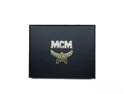 MCM Neon Yellow Coated Canvas Card Cases