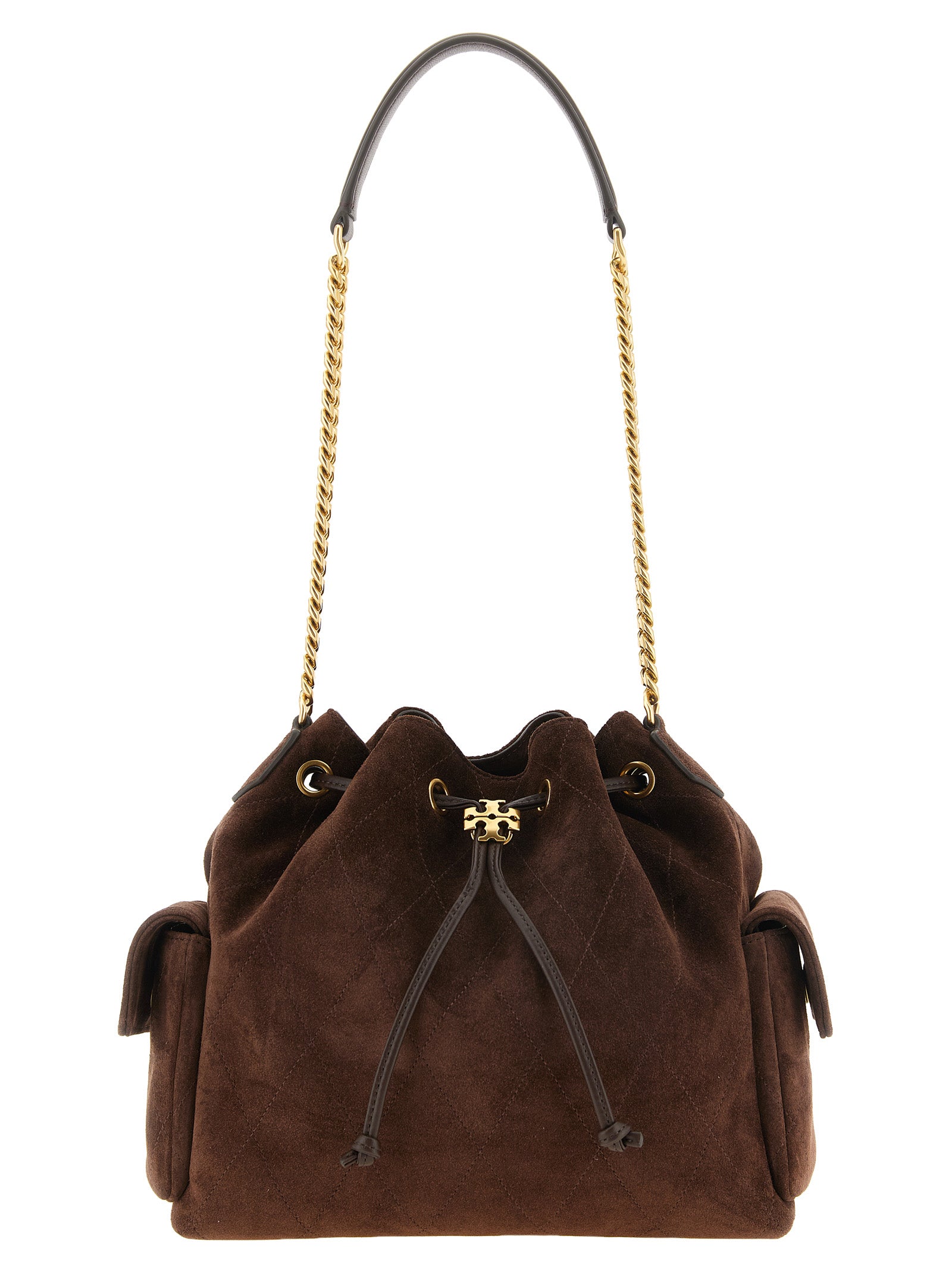 Tory Burch Brown Calfskin Shoulder Bag