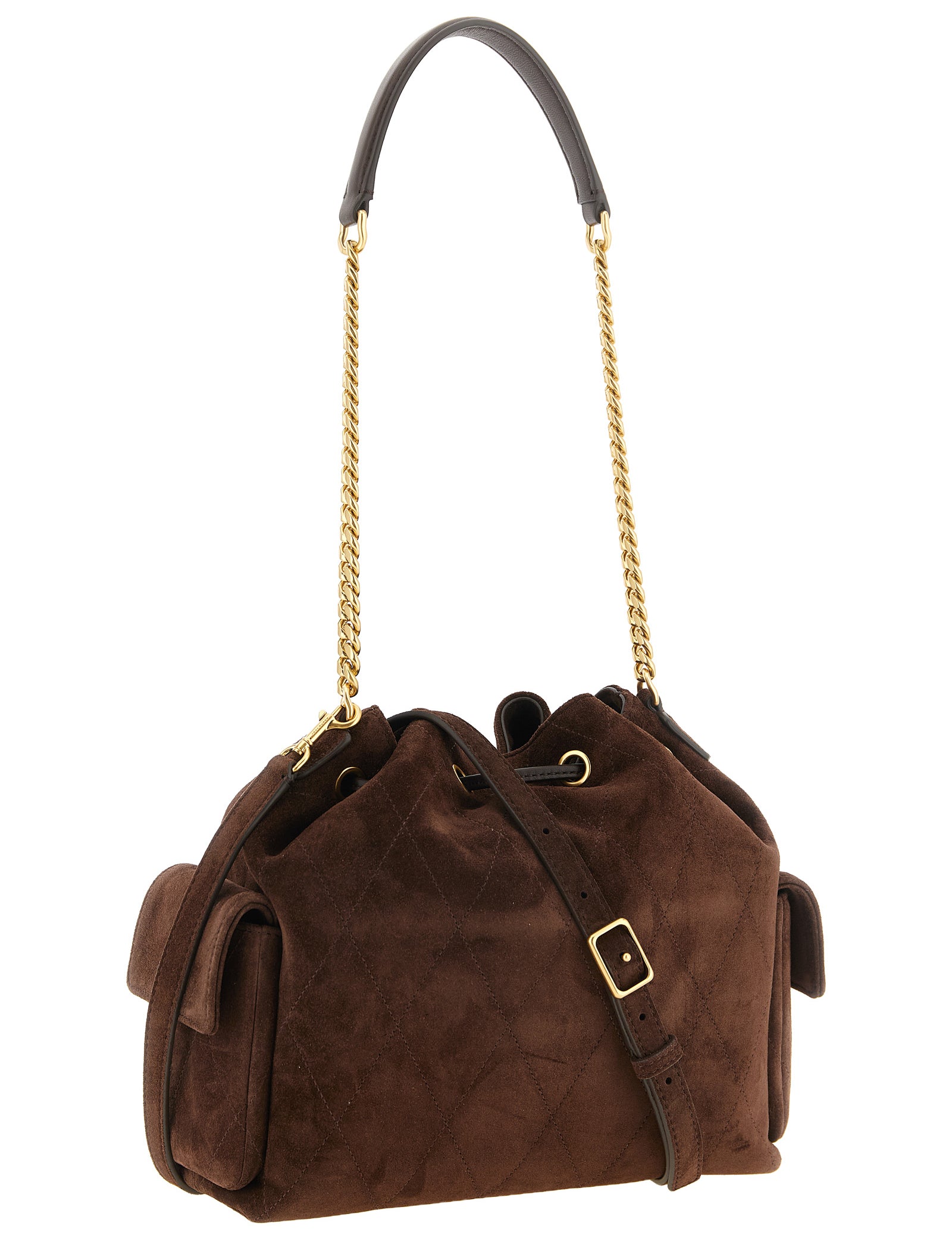 Tory Burch Brown Calfskin Shoulder Bag