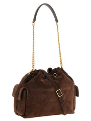 Tory Burch Brown Calfskin Shoulder Bag