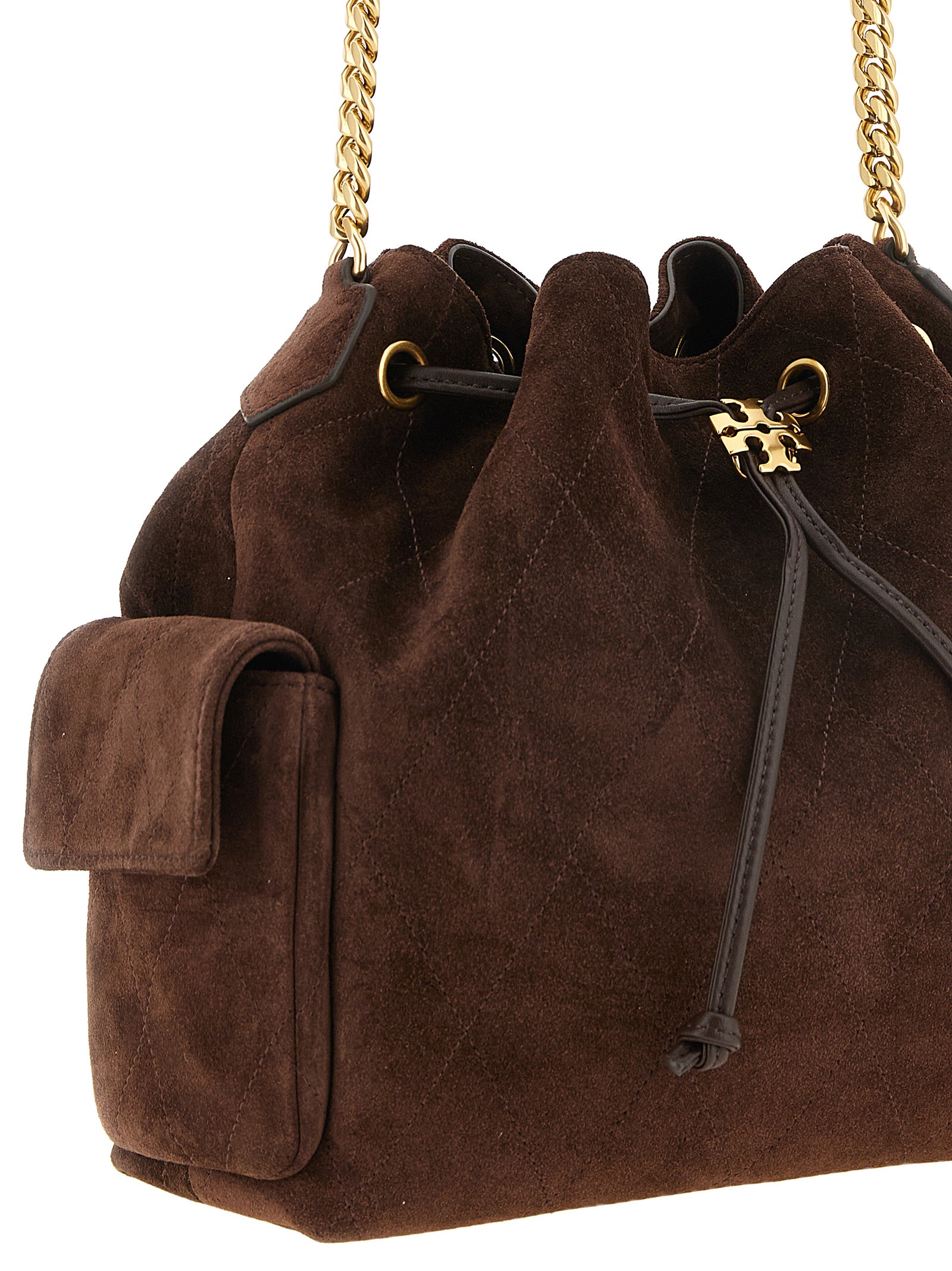 Tory Burch Brown Calfskin Shoulder Bag