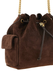 Tory Burch Brown Calfskin Shoulder Bag