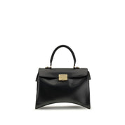 Balenciaga Black Calfskin Medium Hourglass Avenue Shoulder Bag