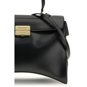 Balenciaga Black Calfskin Medium Hourglass Avenue Shoulder Bag