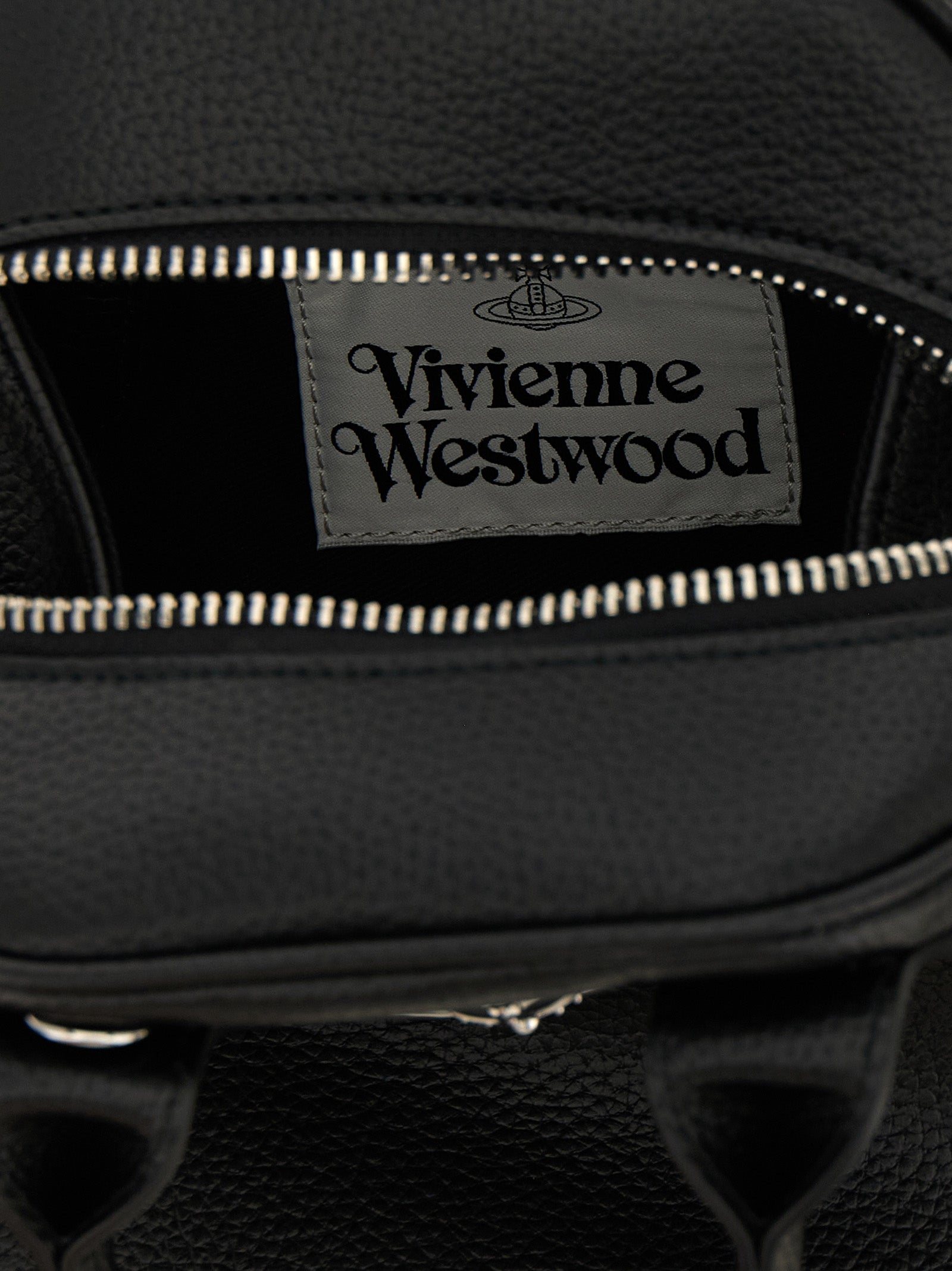 Vivienne Westwood Black Polyurethane Handbag