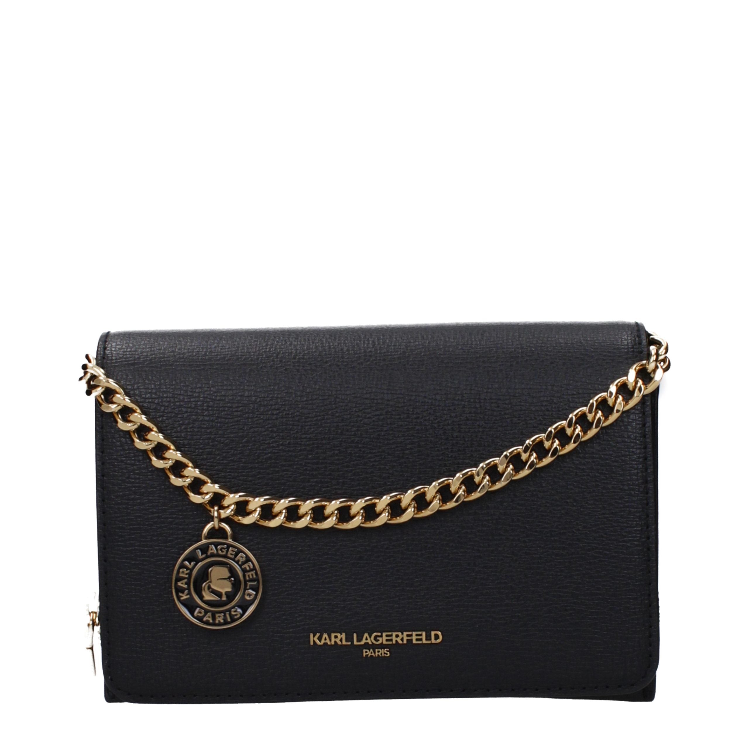 Karl Lagerfeld Black Polyurethane Handbag
