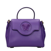 Versace Violet Leather Handbag