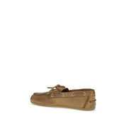 Miu Miu Beige Calf Leather Loafers
