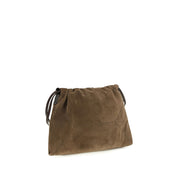 Brunello Cucinelli Brown Calf Leather Shoulder Bag