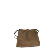 Brunello Cucinelli Brown Calf Leather Shoulder Bag
