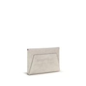 Brunello Cucinelli Gray Suede Calf Leather Clutch Bag
