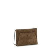Brunello Cucinelli Brown Calf Leather Shoulder Bag