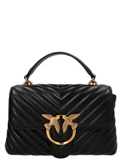 PINKO Black Sheepskin Handbags