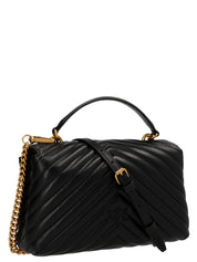 PINKO Black Sheepskin Handbags
