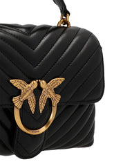 PINKO Black Sheepskin Handbags