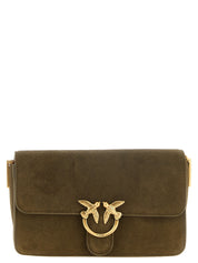 PINKO Green Calfskin Shoulder Bag