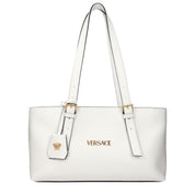 Versace White Leather Shoulder Bags