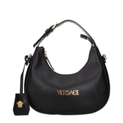 Versace Black Leather Handbags