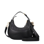 Versace Black Leather Handbags