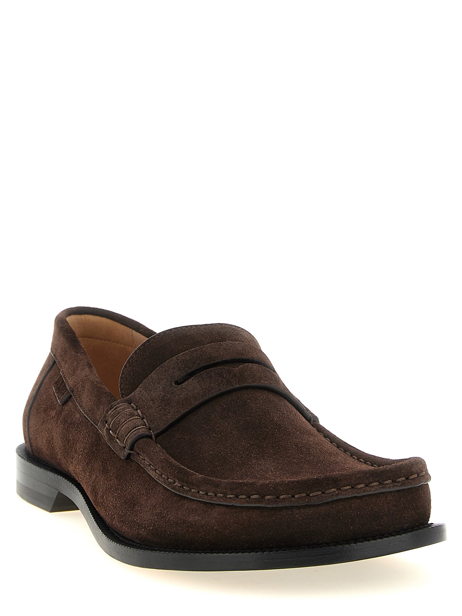 Loewe Brown Calfskin Loafers