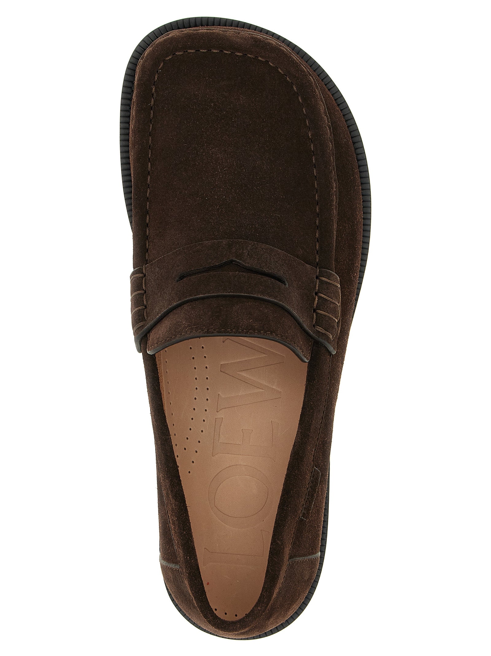 Loewe Brown Calfskin Loafers