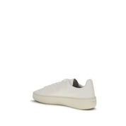Prada White Calf Leather Sneakers