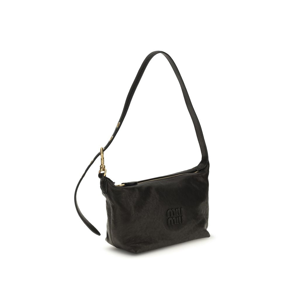 Miu Miu Black Suede Shoulder Bags