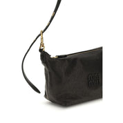 Miu Miu Black Suede Shoulder Bags